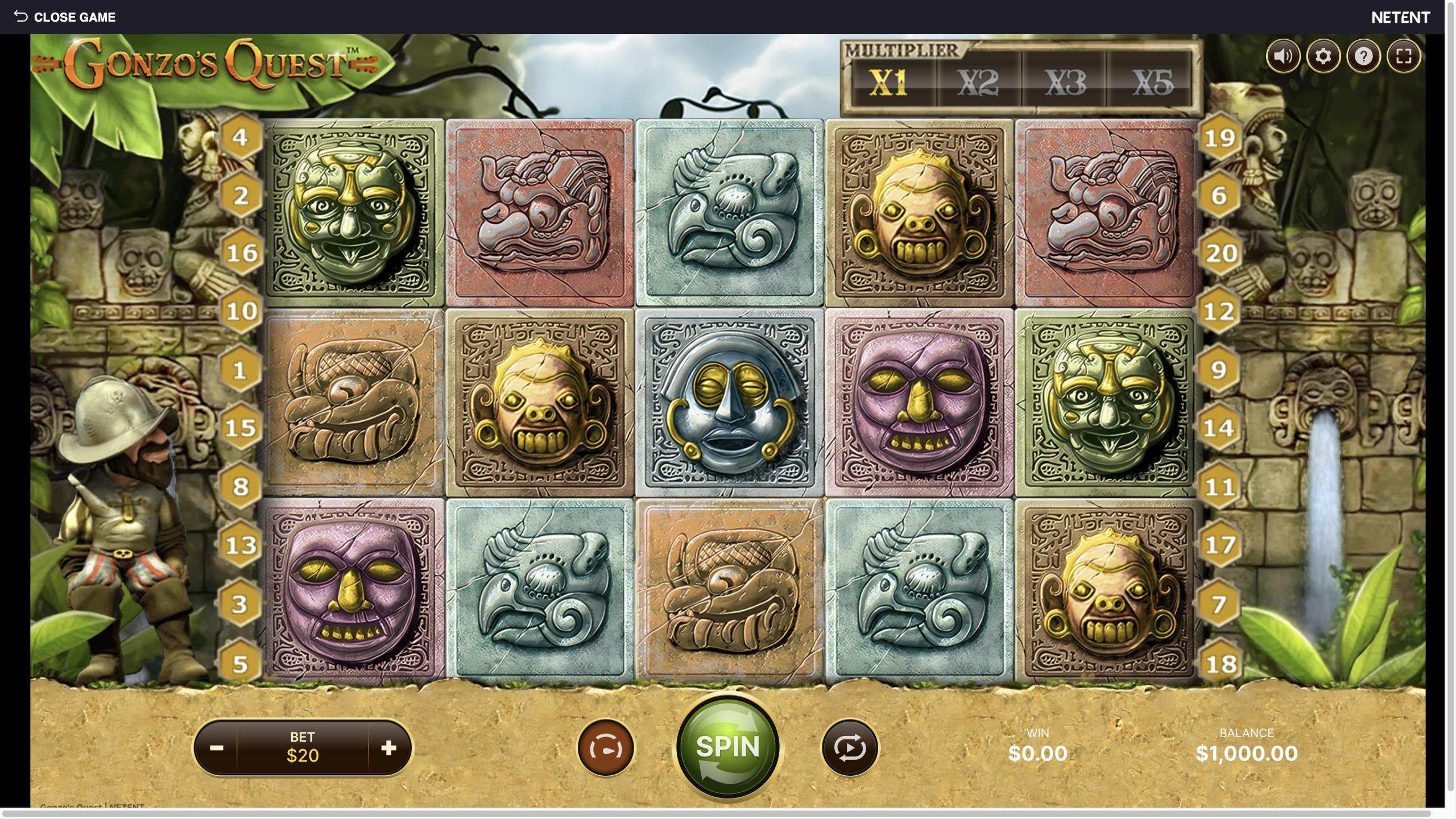 Game demo loaded and ready for play