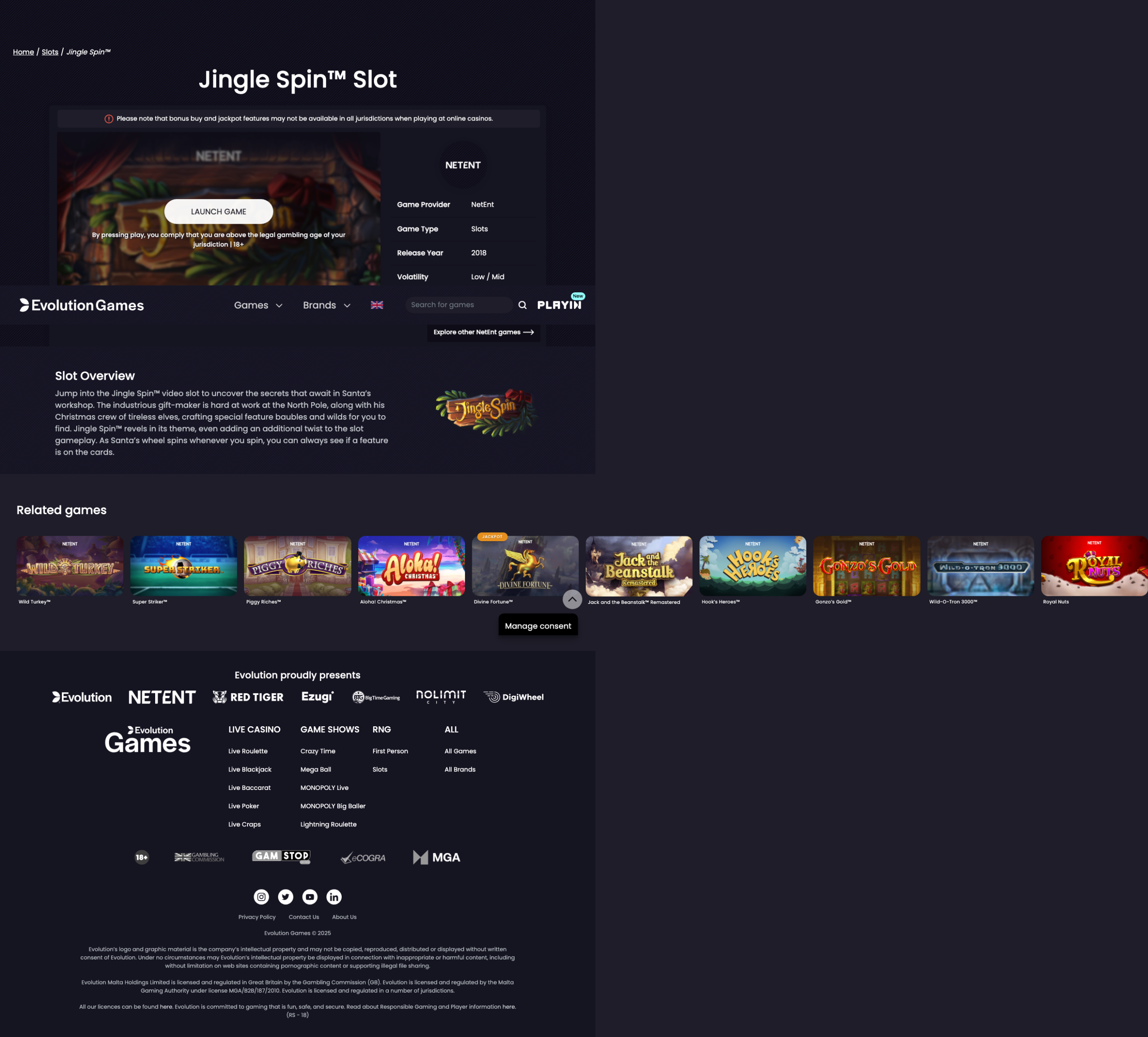 Game demo loaded and ready for play