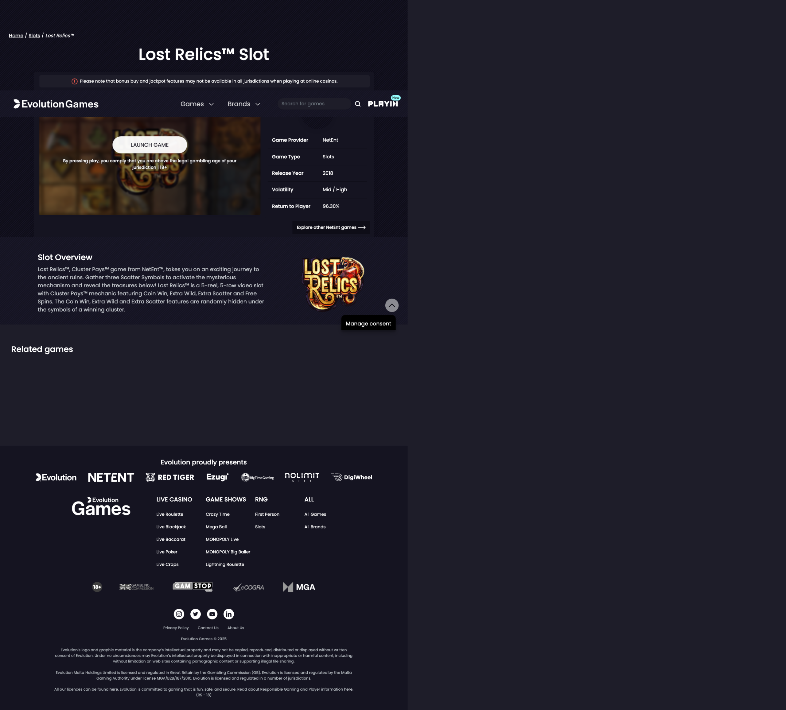 Game demo loaded and ready for play