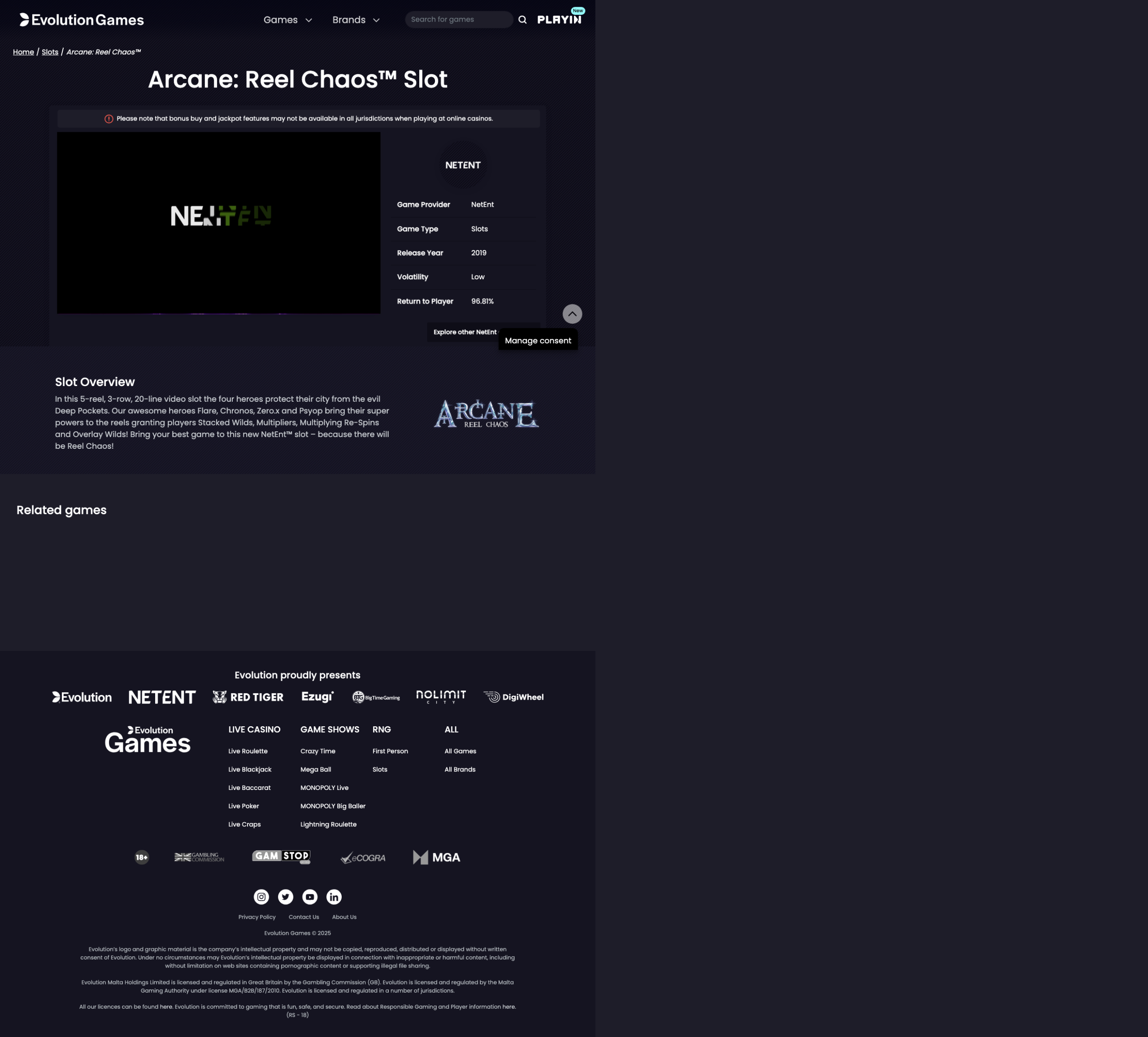 Game demo loaded and ready for play
