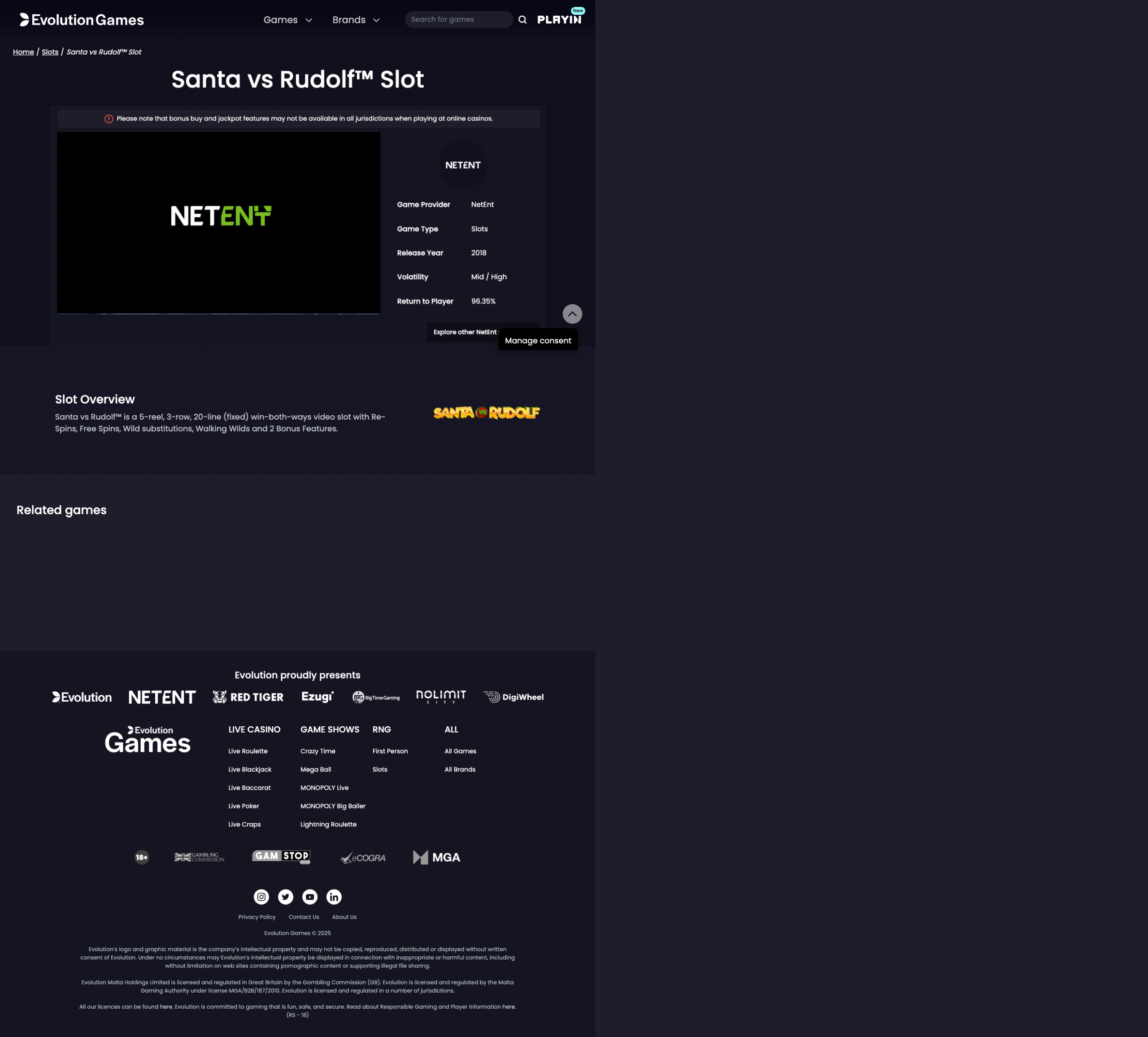 Game demo loaded and ready for play