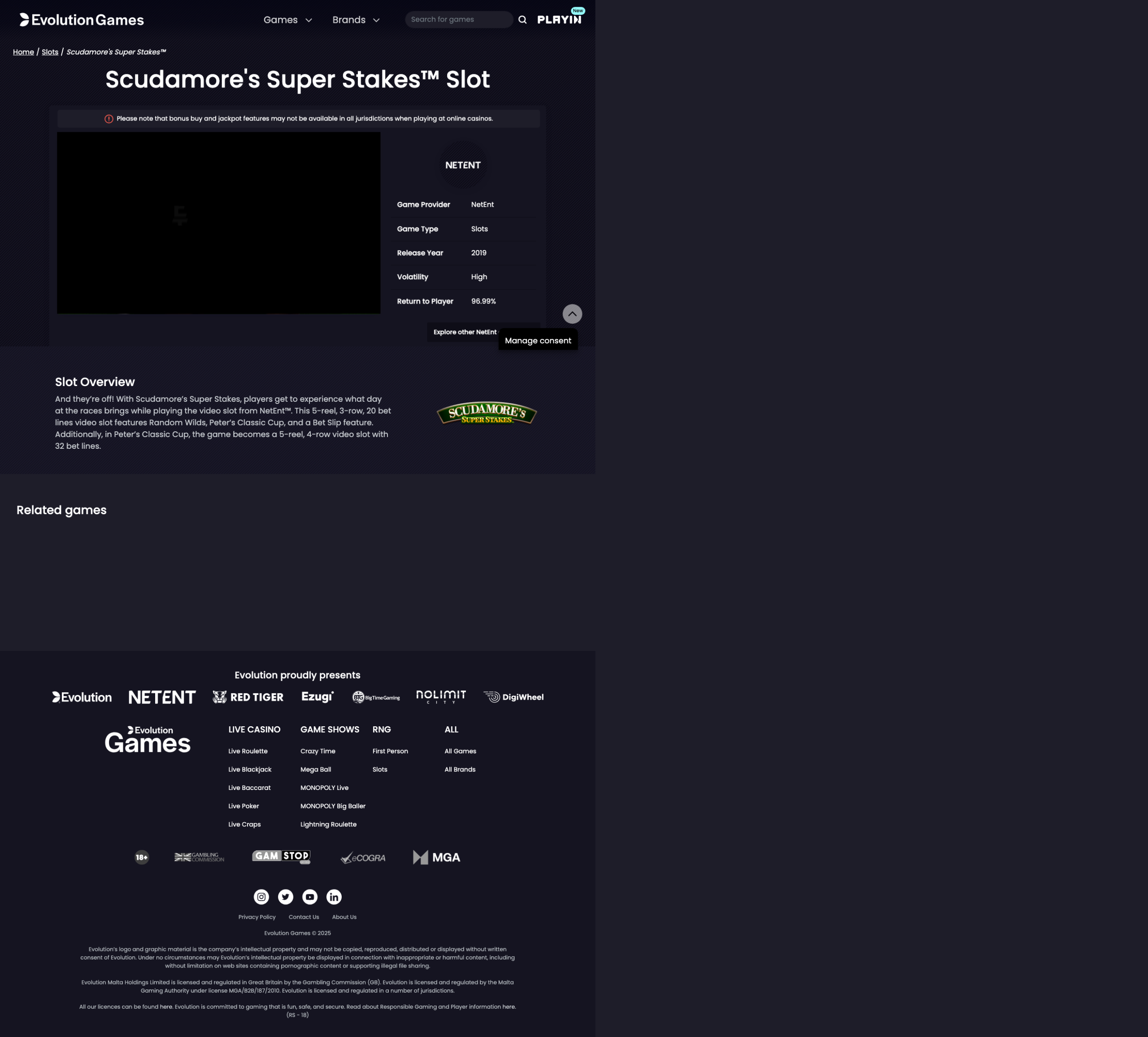 Game demo loaded and ready for play