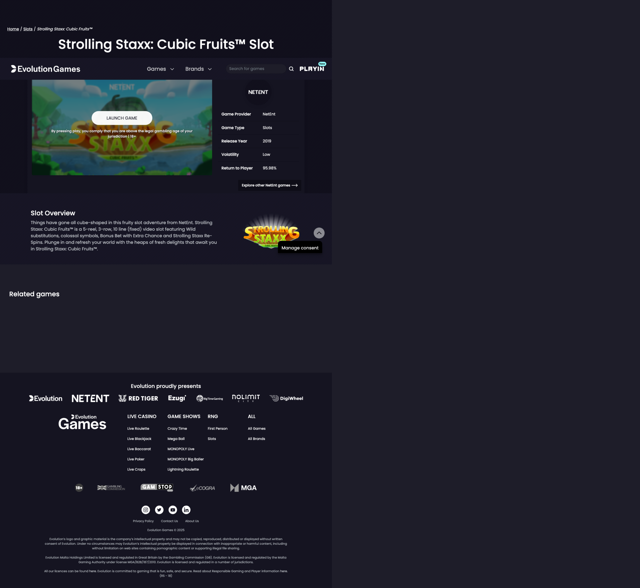Game demo loaded and ready for play
