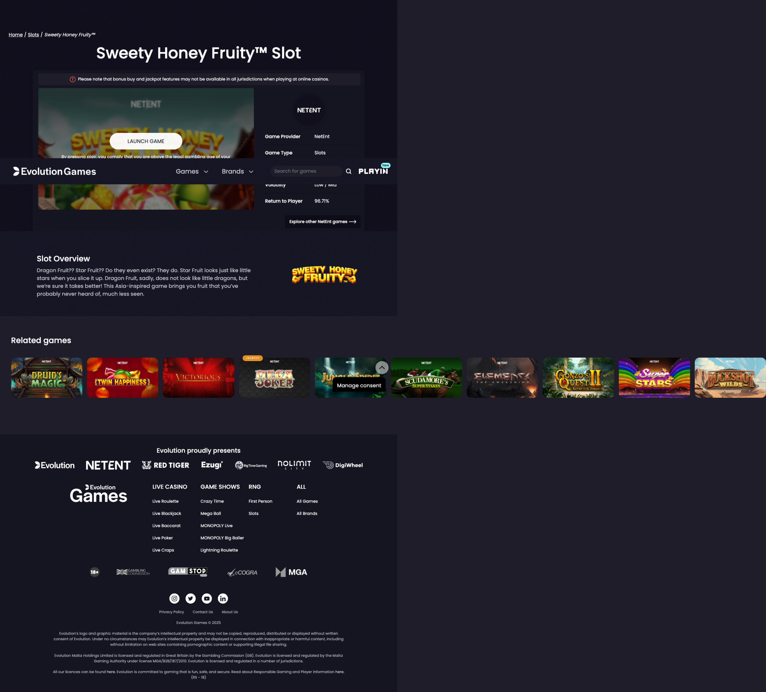 Game demo loaded and ready for play