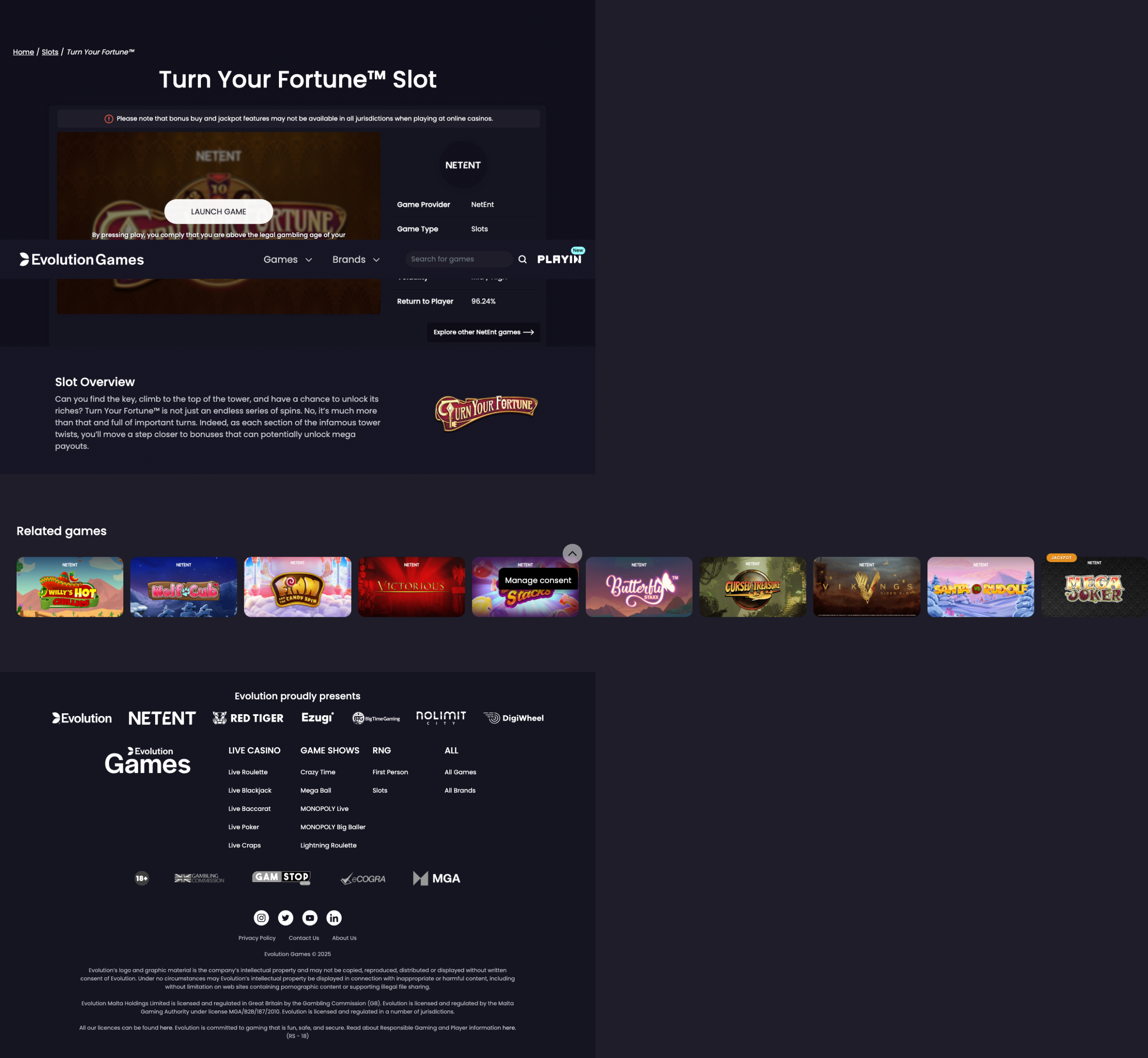 Game demo loaded and ready for play