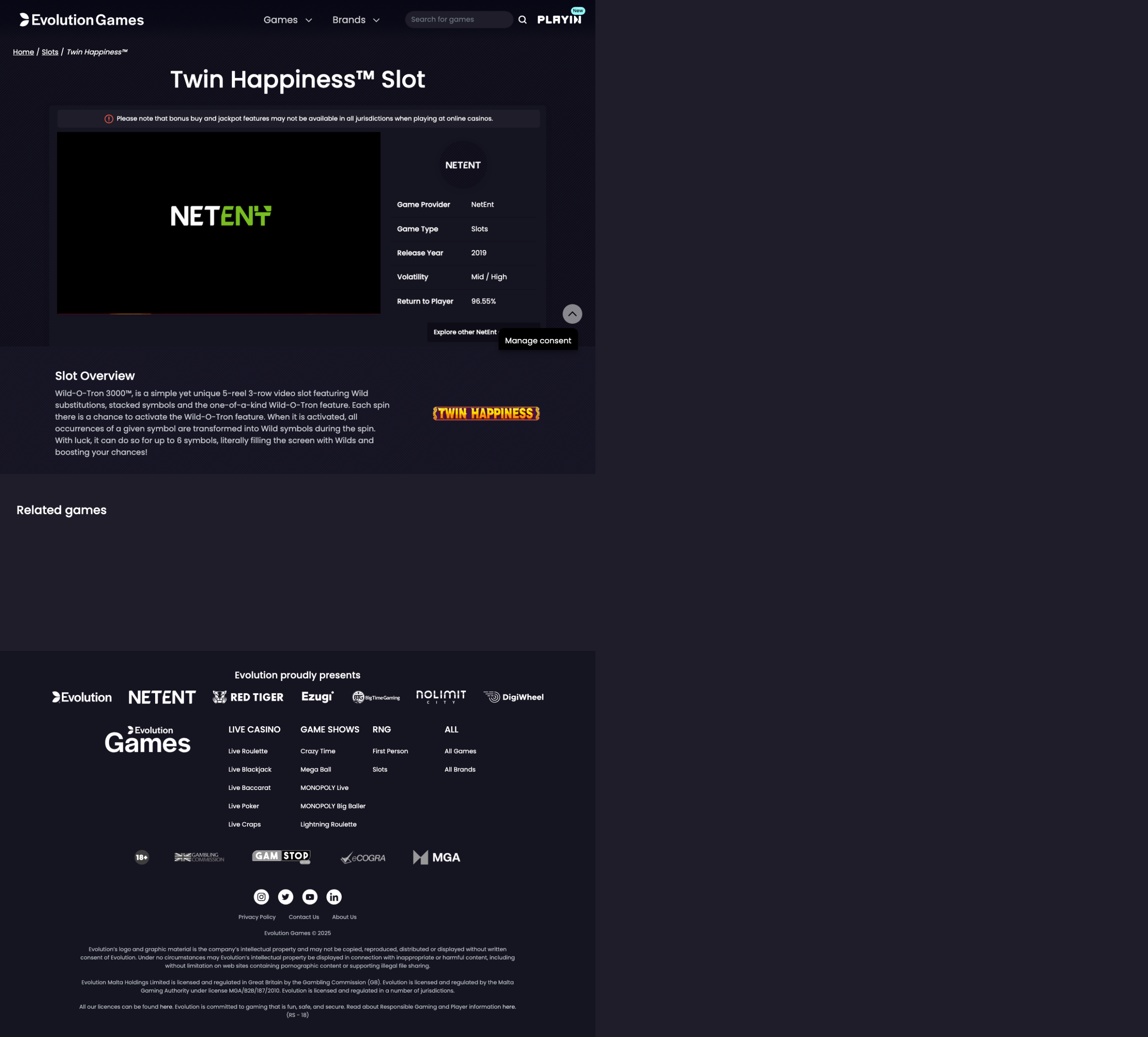 Game demo loaded and ready for play