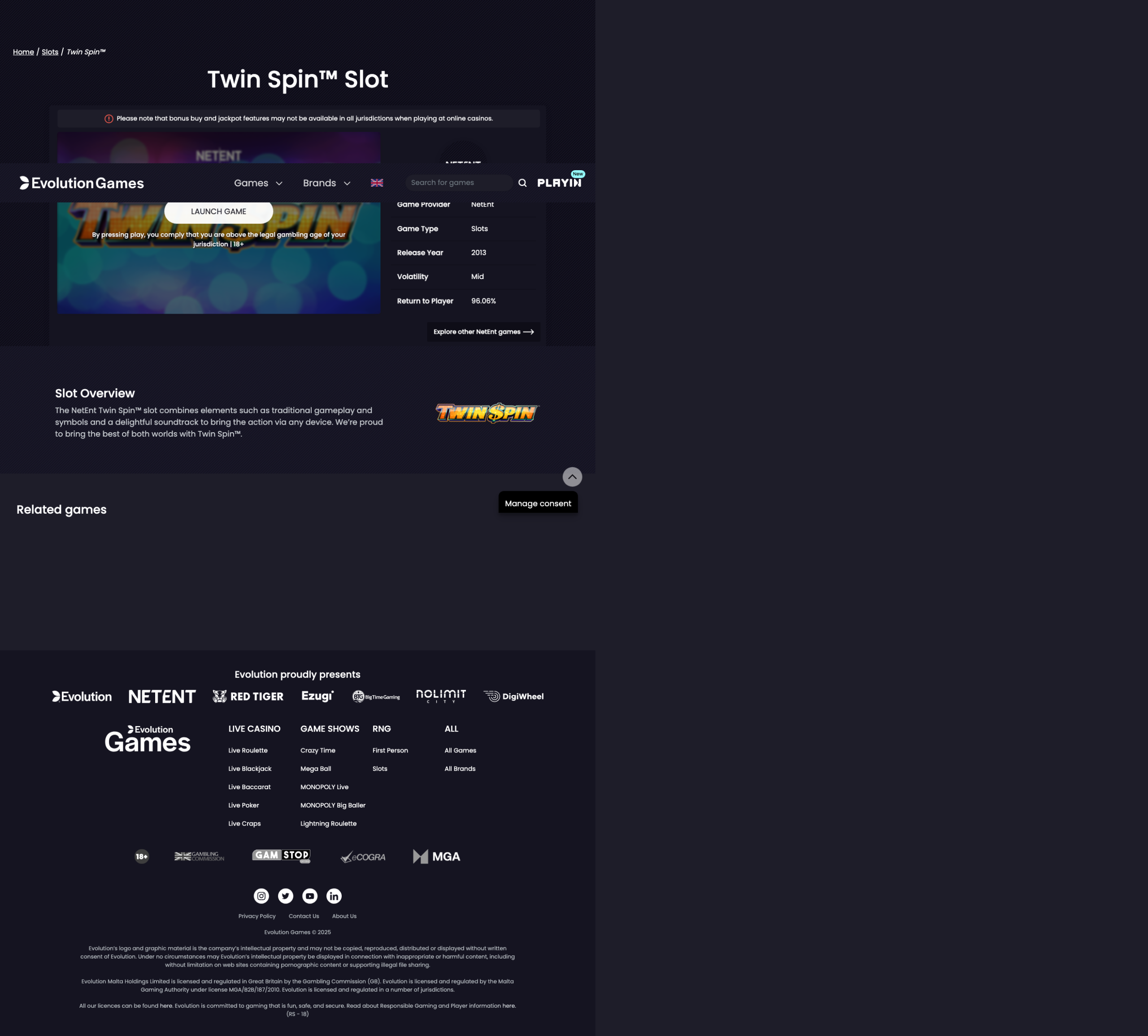 Game demo loaded and ready for play