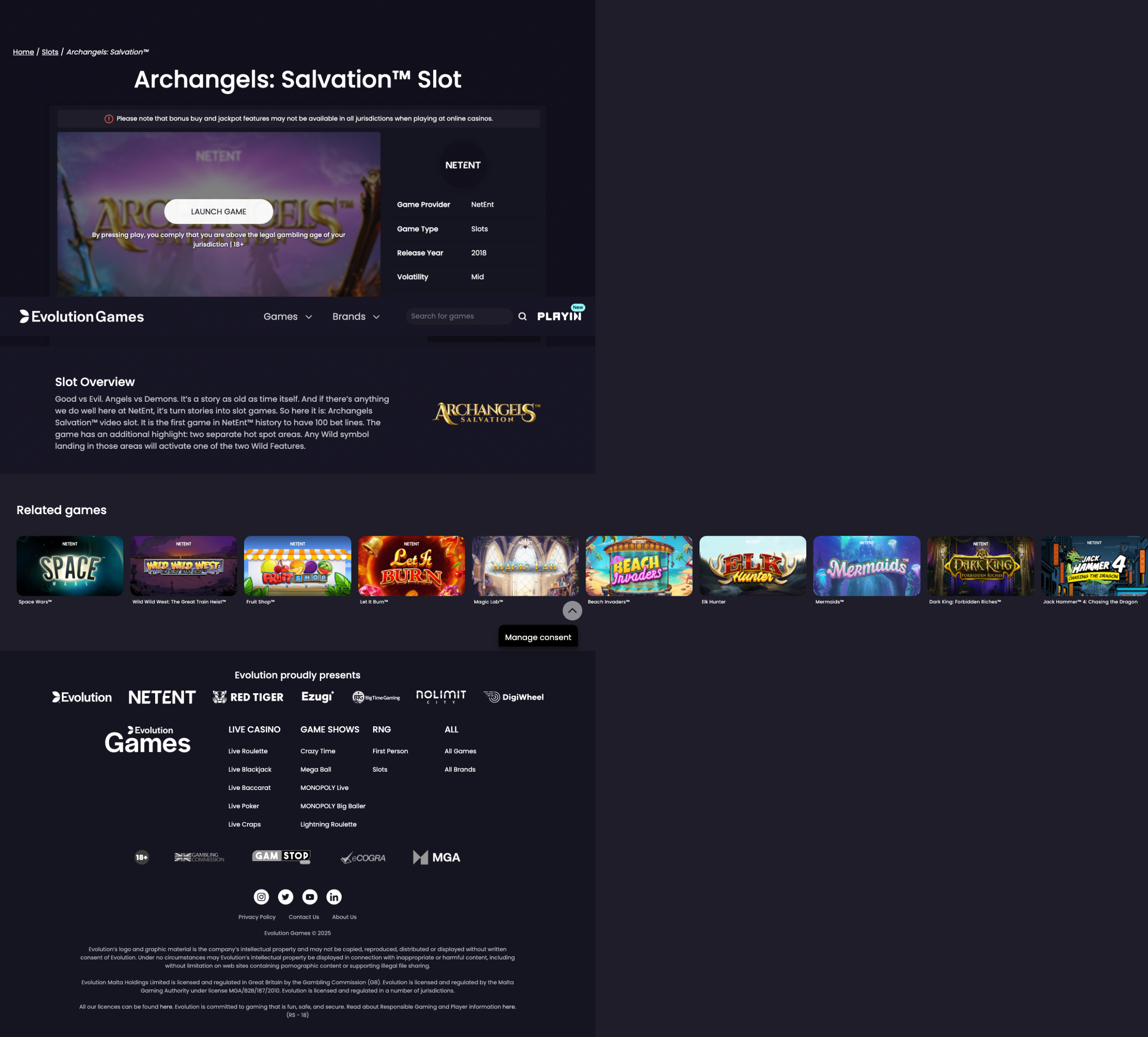 Game demo loaded and ready for play