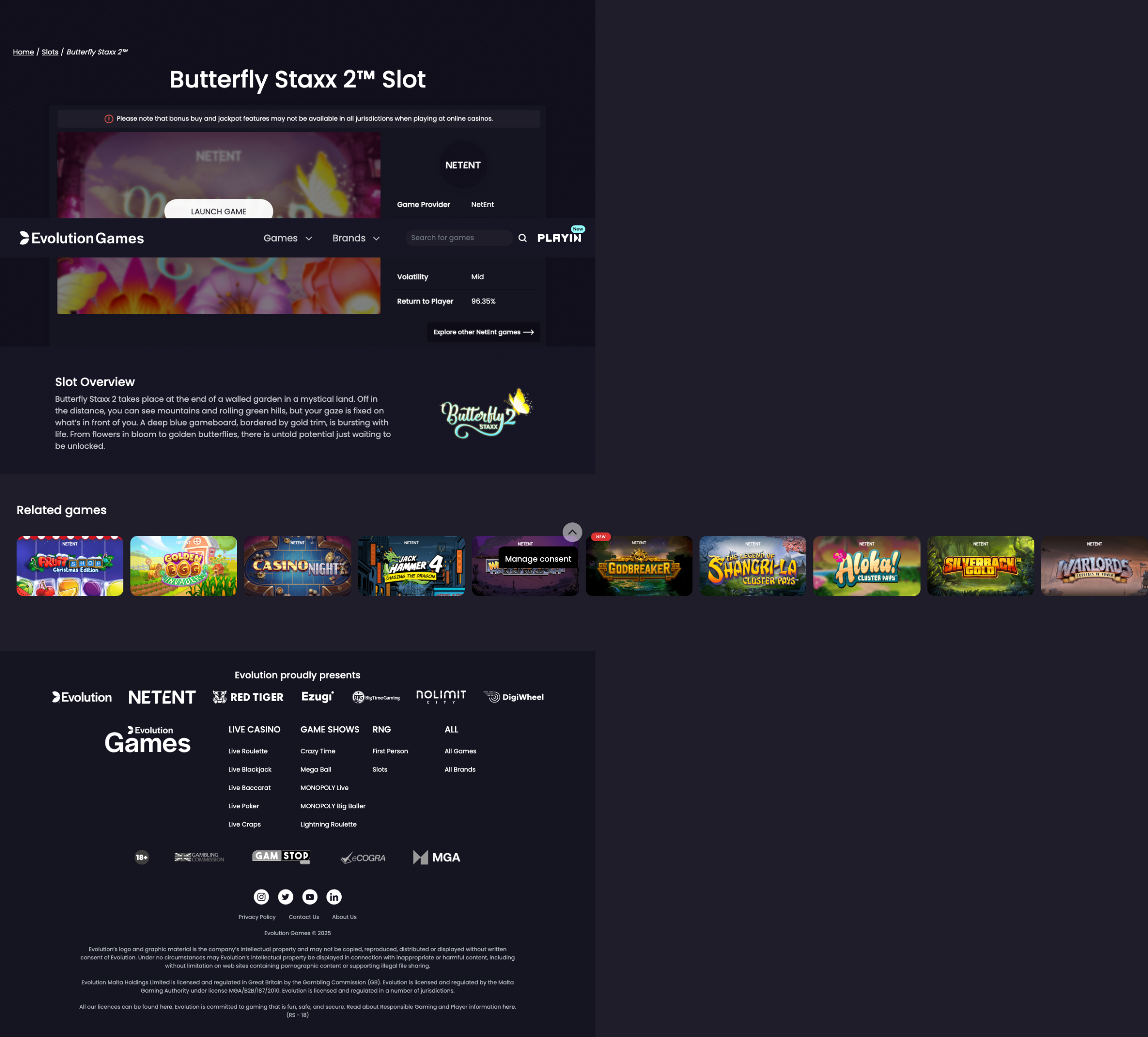 Game demo loaded and ready for play