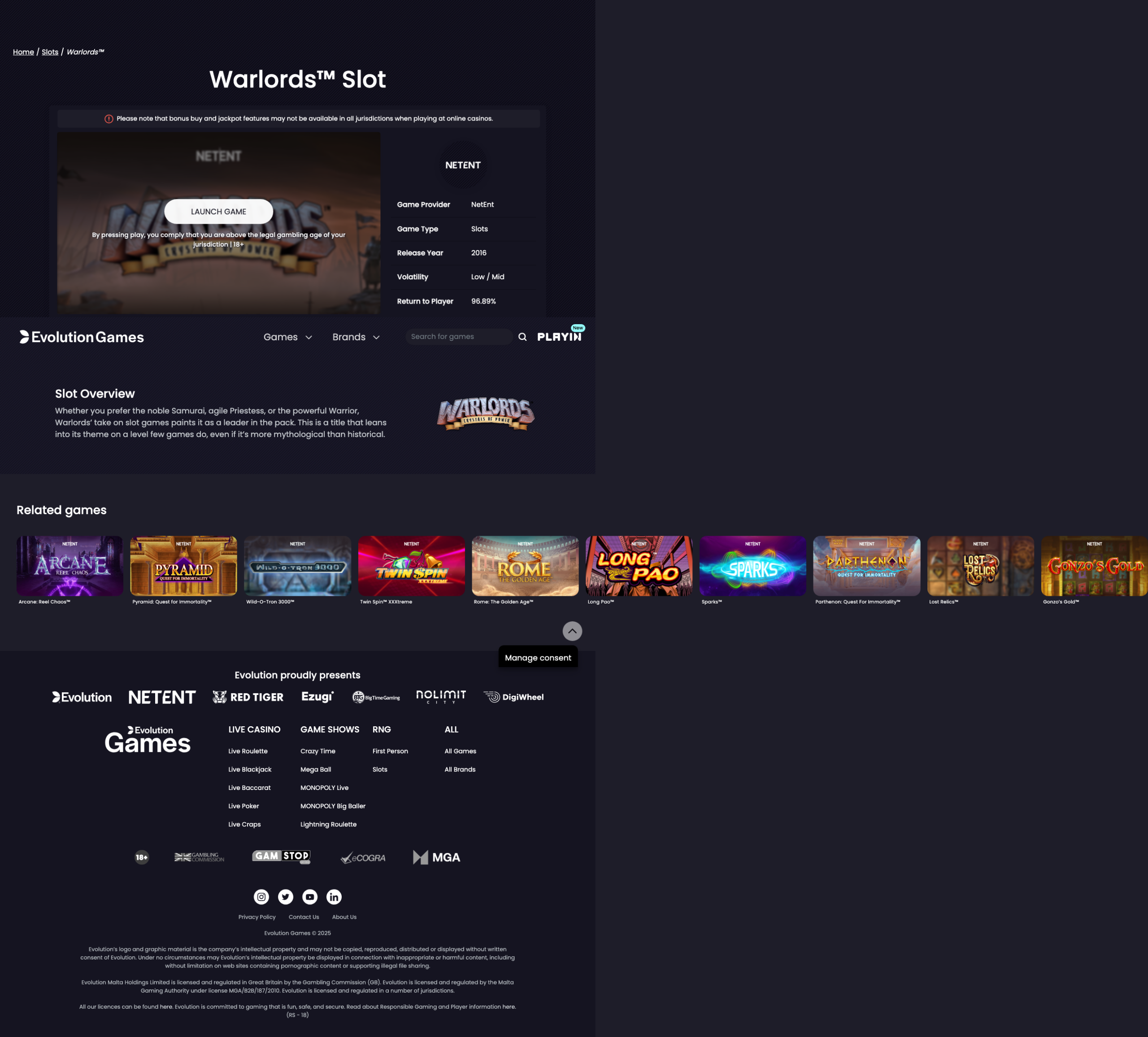 Gameplay during or after a spin