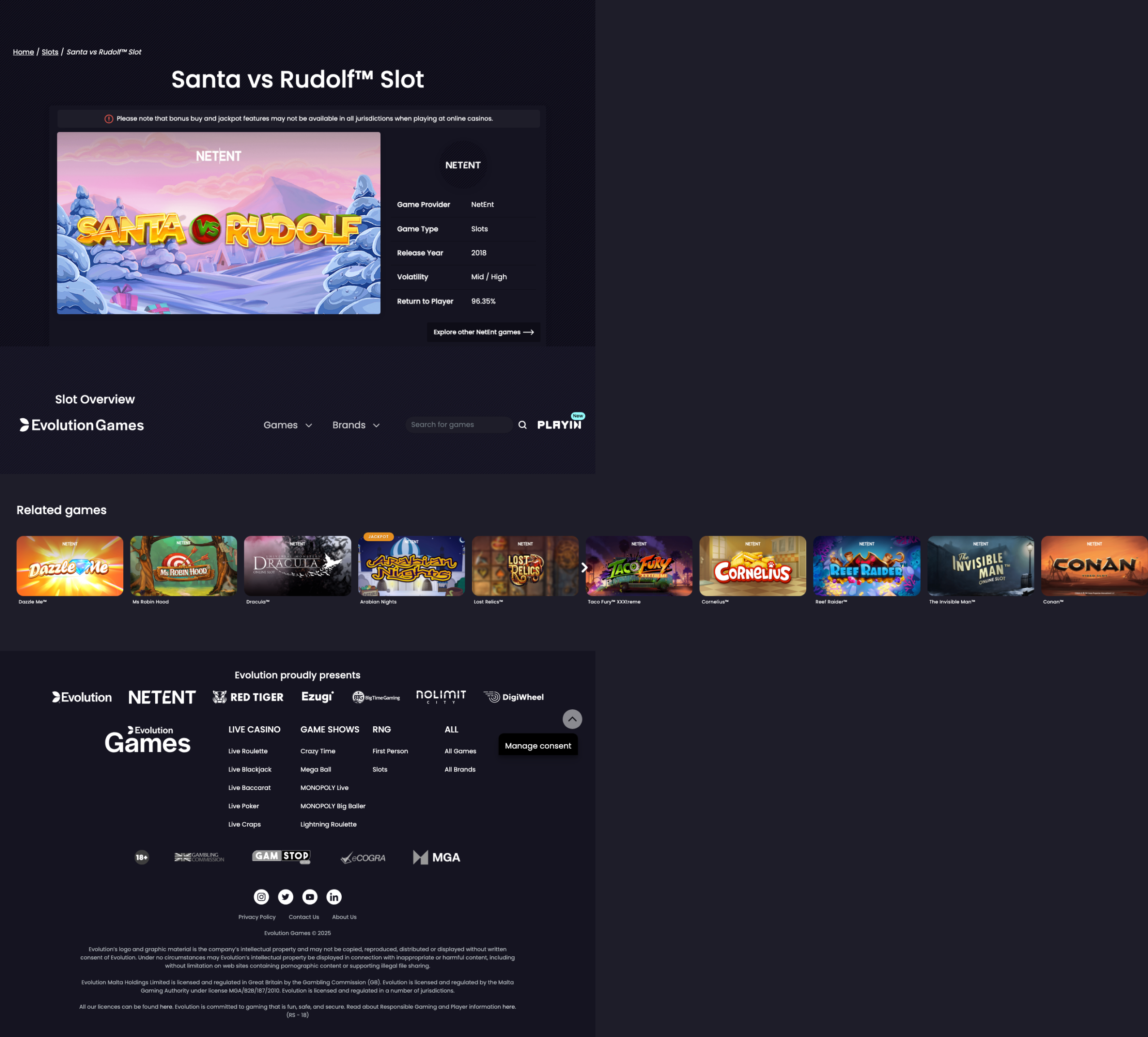 Gameplay during or after a spin