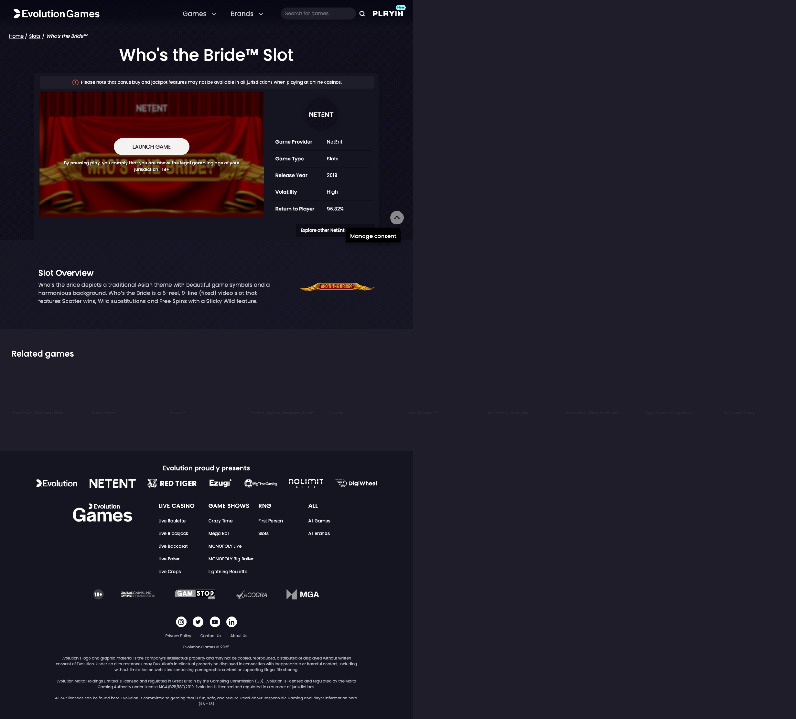 Gameplay during or after a spin