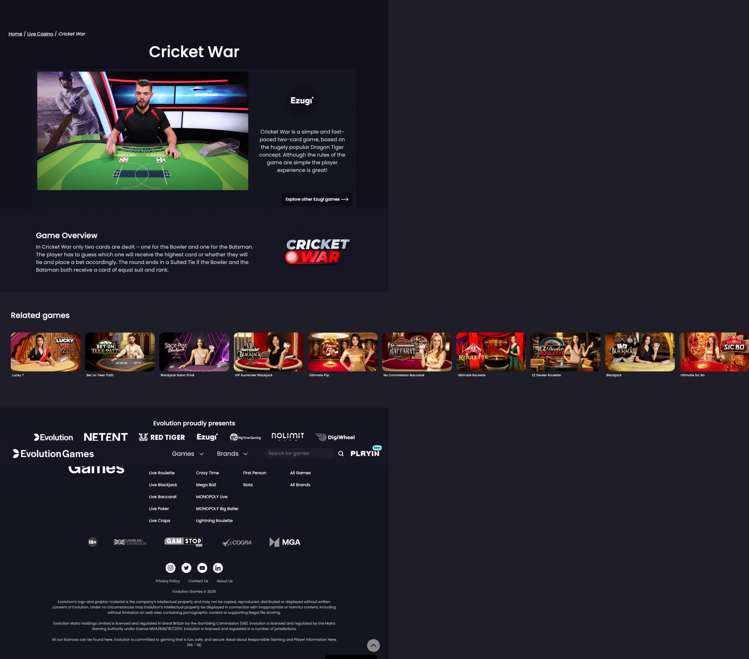 Result or idle state after play